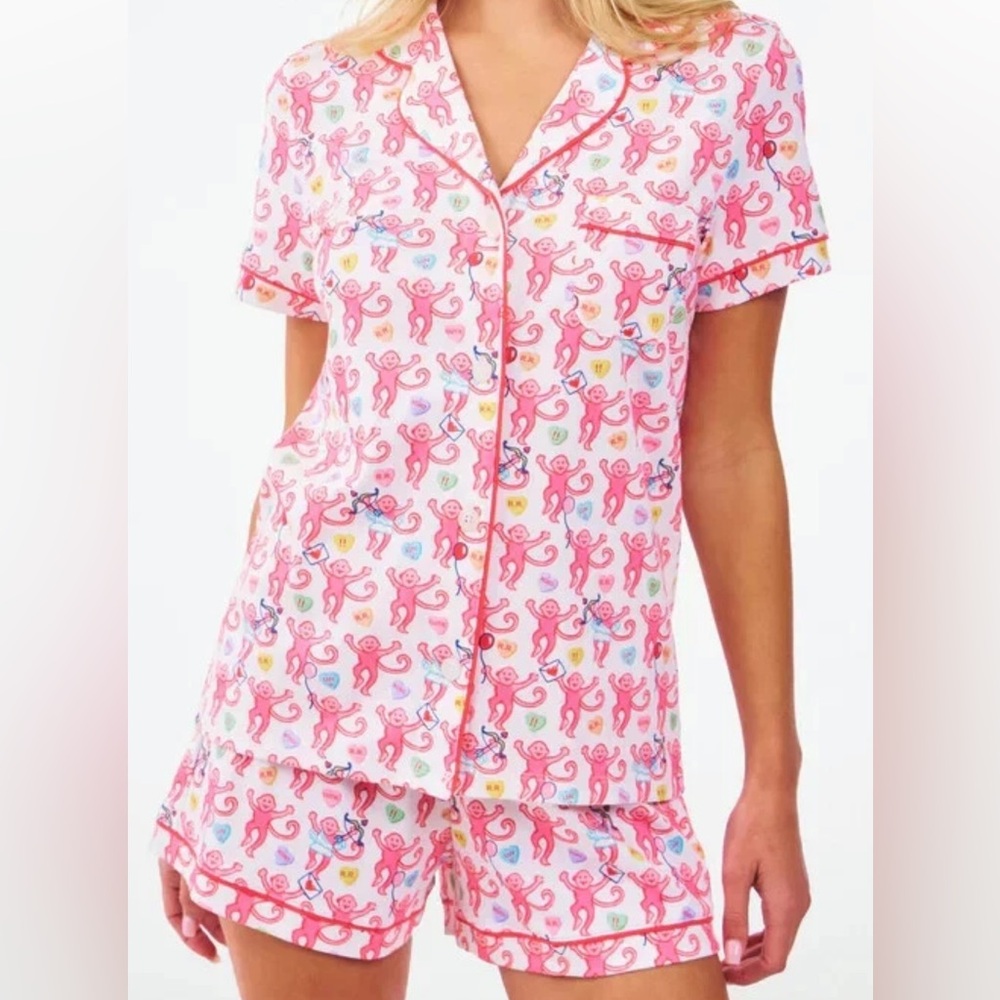 Roller Rabbit Be My Monkey  Pajama Set - Picture 3 of 3